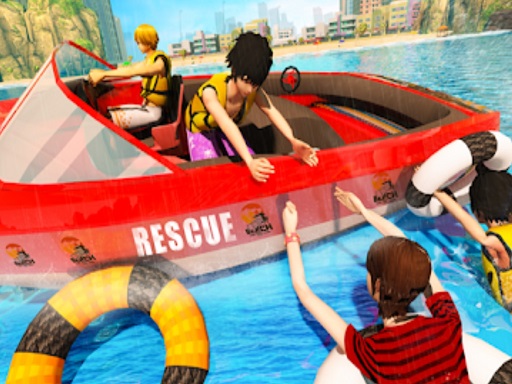 Beach Rescue Emergency Boat Online Game