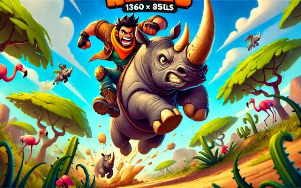 Horn Hopper: Rhino Runner Adventure Online Game