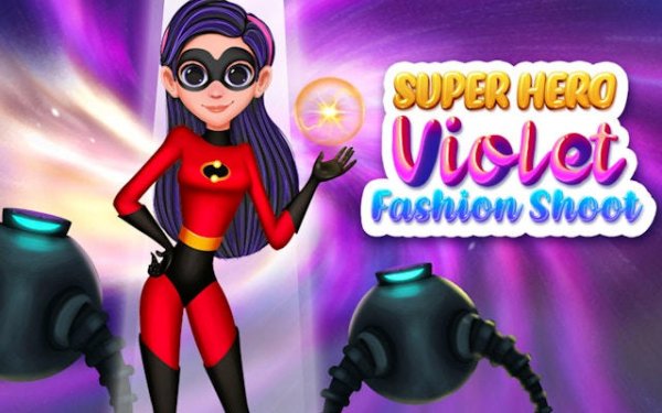 Superhero Violet Fashion Shoot: Makeover & Photo Studio Game Online