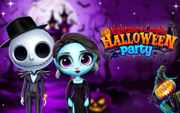 Nightmare Couple Halloween Party Dress Up Game Online