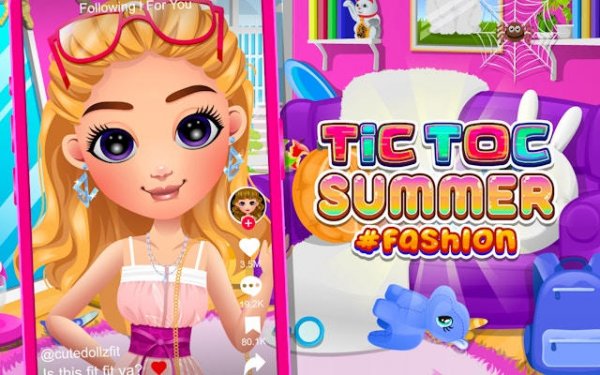 Tictoc Summer Fashion: Makeup & Style Game Online